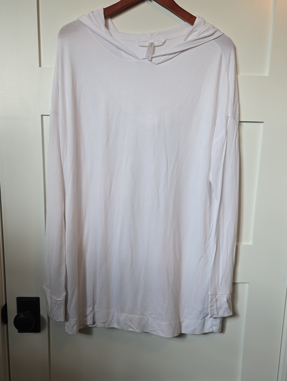 GapBody White Hooded Long Sleeve Top XL